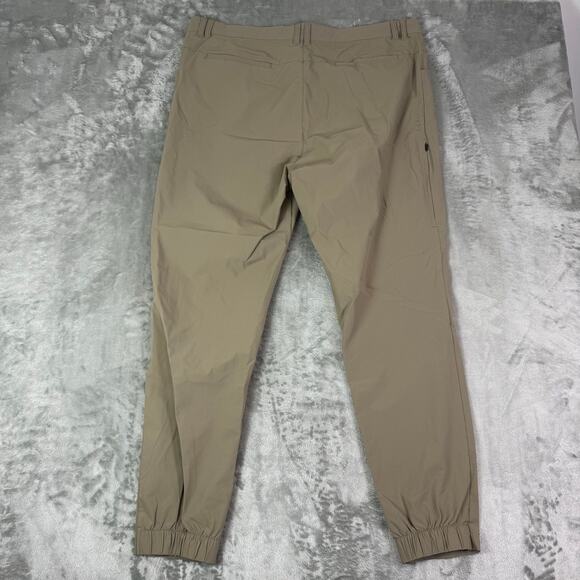 BYLT Ace Jogger khaki casual minimalist activewear pants mens 38x30 - Picture 2 of 6